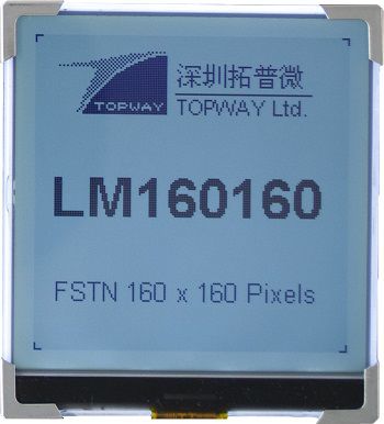 Grafik-Displaymodul - LM160160RCW  - TOPWAY LCD - LCD / monochrom / 160 x 160