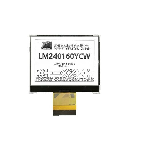 LED-Anzeigetafel - LM240160YCW - TOPWAY LCD - LCD / mit kapazitivem Touchscreen / Grafik