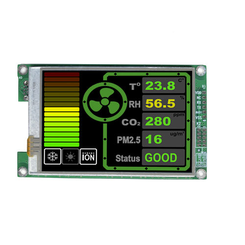 Smartes Displaymodul - HMT035CTB-C - TOPWAY LCD - TFT LCD / mit resisitivem Touchscreen / Farb