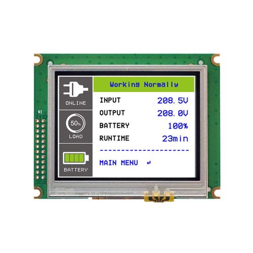 3,5''-Displaymodul - LMT035KDH03-NHA-1 - TOPWAY LCD - TFT LCD / mit resisitivem Touchscreen / Farb