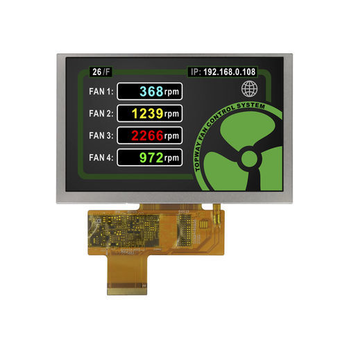 Displaymodul / TFT LCD - LMT050DNCFWU-3 - TOPWAY LCD - Farb / 800 x 480 / 5"