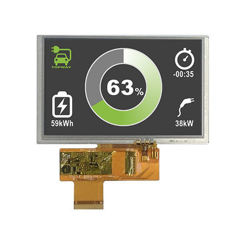 Displaymodul / TFT LCD - LMT050DNCFWU-NNA - TOPWAY LCD - mit resisitivem Touchscreen / Farb / 800 x 480