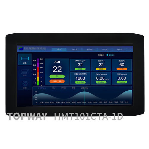 Displaymodul / TFT LCD - HMT101CTA-1D - TOPWAY LCD - mit kapazitivem Touchscreen / Farb / 1024 x 600