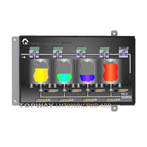 Displaymodul / TFT LCD - LMT090DICFWD-ABD - TOPWAY LCD - mit kapazitivem Touchscreen / Farb / 800 x 480