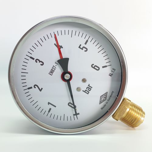 Analoges Manometer - 100.19 - Manometer Preiss EMPEO-KBM OHG - Gewinde / Messing / Rohrfeder