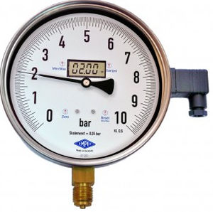 Digitales Manometer - EMPEO 3 - Manometer Preiss EMPEO-KBM OHG - Gewinde / Edelstahl / Rohrfeder