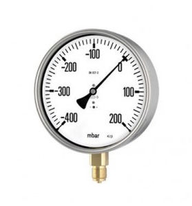 Analoges Manometer - KP160 - Manometer Preiss EMPEO-KBM OHG - Gewinde / Edelstahl / mit Kapselfeder