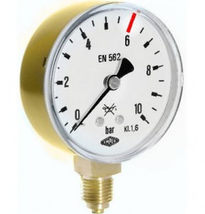 Analoges Manometer - S63.16 - Manometer Preiss EMPEO-KBM OHG - Gewinde / Messing / Rohrfeder