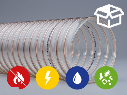 Schlauch für Luft - SMARTFLEX® 0.6 - SCHAUENBURG Ruhrkunststoff GmbH - Polyurethan / Ansaug / für die holzverarbeitende Industrie