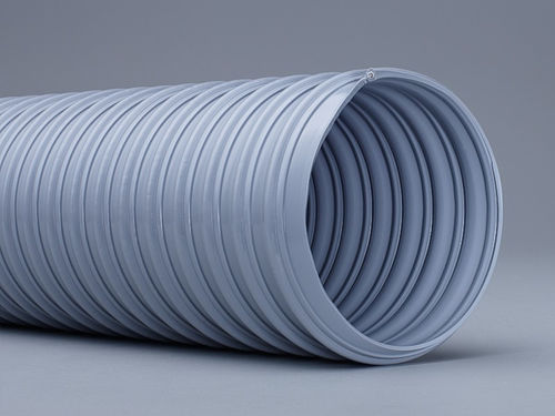 Schlauch für Luft - FLEXADUX® P 3 LF light grey - SCHAUENBURG Ruhrkunststoff GmbH - Staub / Polyurethan / für Transport