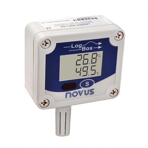 Temperatur-Datenlogger - LogBox-RHT-LCD - Novus Automation - Luftfeuchtigkeit / USB / mit LCD-Display