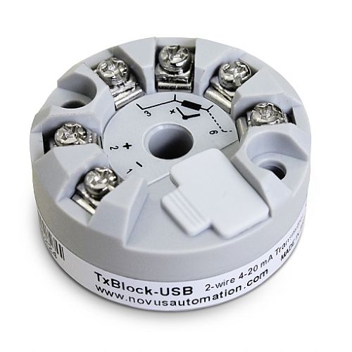 Temperaturmessumformer / am Sondenkopf - TxBlock-USB - Novus Automation - Pt100 / Pt1000 / Thermoelement