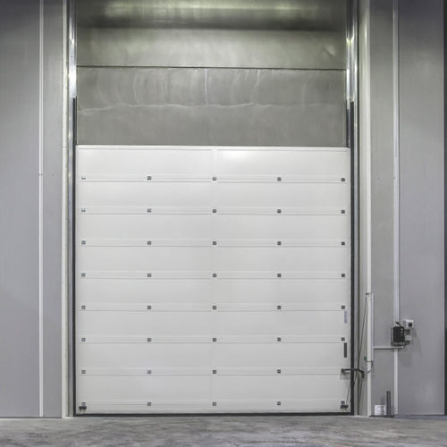 Schallschutz-Eingangstor - ACOUSTICLINE 48 DB - Jansen Tore GmbH & Co.KG - Sektional / vertikal / Aluminium