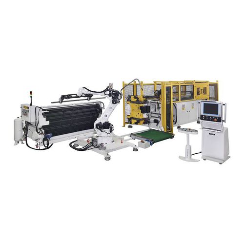 Vollelektrische Biegemaschine - SB-52X10A-2S-V-U + Robot - SOCO Machinery - Rohr / CNC