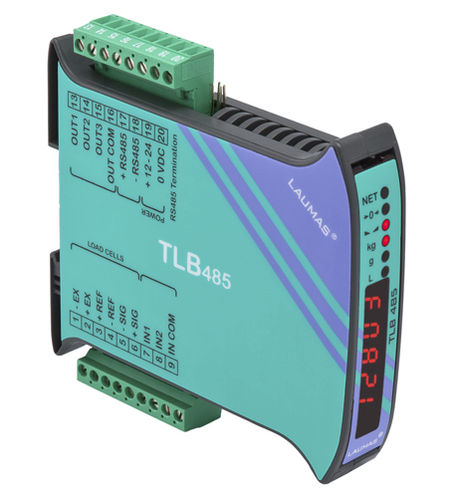 LED-Display-Wägeindikator/Transmitter - TLB 485  - LAUMAS Elettronica - für DIN-Schiene / IP67