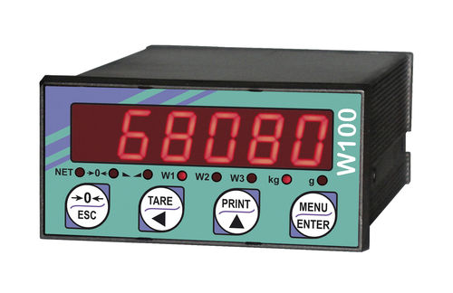 LED-Display-Wägeindikator - W100 series - LAUMAS Elettronica - einbaufähig / IP54