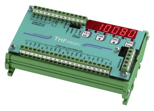 LED-Display-Wägeindikator/Transmitter - THFPROFI series - LAUMAS Elettronica - für DIN-Schiene / ex-geschützt