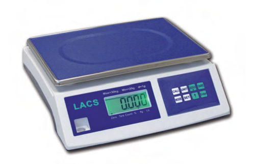 Zählwaage - LACS-N series - LAUMAS Elettronica - mit LCD-Display / Edelstahl / Akku