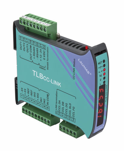 LED-Display-Wägeindikator/Transmitter - TLB CC-LINK - LAUMAS Elettronica - für DIN-Schiene
