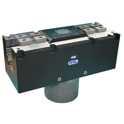 Schraubstock für Werkzeugmaschinen - KSB 480-75 FMS - OMIL - hydraulisch / Flachprofil / selbstzentrierend
