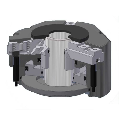Kraftspannfutter - MFA - OMIL - 3-Backen / Drehmaschinen / Durchgangsbohrung
