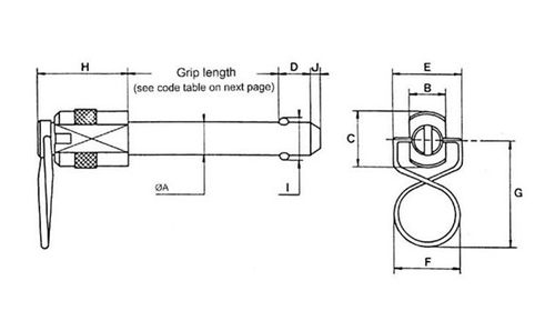 Kugelsperrbolzen / doppelt wirkend - 18, 89 series - Specialty & Fasteners Components