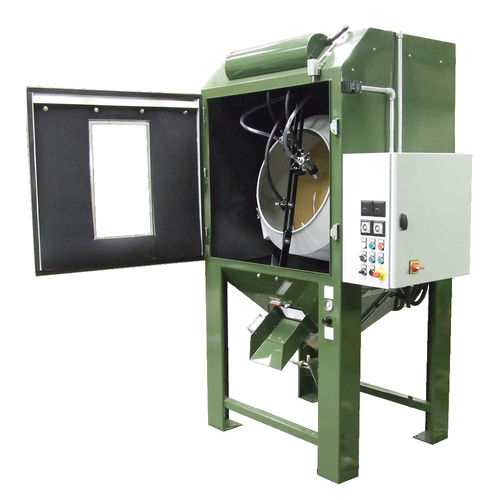 Injektor-Strahlkabine - Batchmaster - Hodge Clemco - automatisch / Trommel