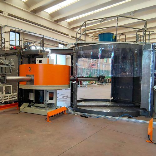 Rundläufer-Rotationsformmaschine - Polivinil Rotomachinery - für Elastomere / mit festen Armen / hochwirksam