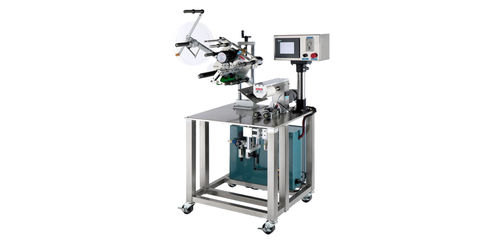 Halbautomatische Etikettiermaschine - AAM-505 - CHYNG CHEEUN MACHINERY CO.,LTD - zur Rundumetikettierung / 2 Etiketten