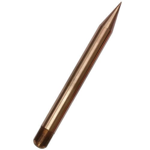 Edelstahl-Blitzableiter - CU300-16 - INGESCO - mit einfacher Spitze / Kupfer / Aluminium