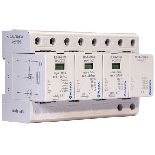 Überspannungsableiter Typ 1+2 - SLS-B+C100/3+1 - INGESCO - Hochenergie / kombiniert / steckbar