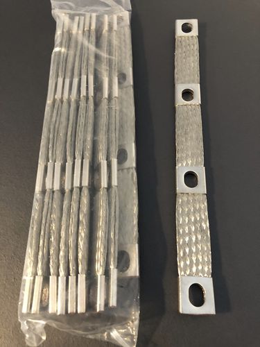 Stromversorgungs-Steckverbinder - KINTO ELECTRIC CO., LTD. - gerade Ausführung / flach / mit Kupfergeflecht