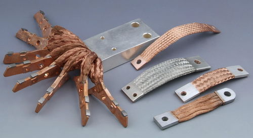 Shunt / geschmzeidige Umflechtung / flach - KINTO ELECTRIC CO., LTD. - Silber