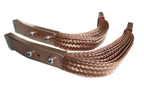 Präzisions-Shunt - KINTO ELECTRIC CO., LTD. - geschmzeidige Umflechtung / flach / Silber