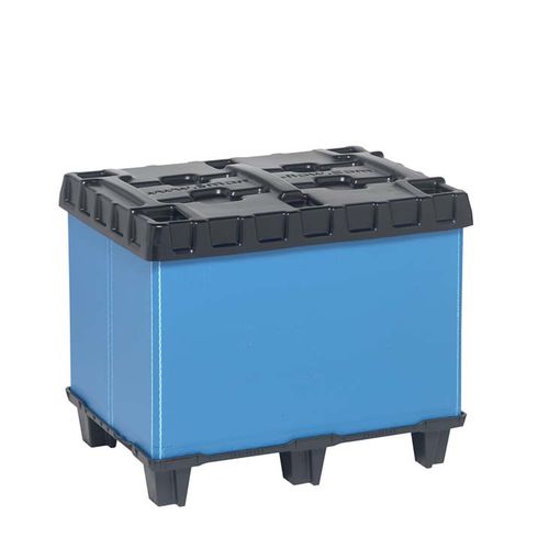 Kunststoff-Palettenbox - SF 600 TB - SMART FLOW EUROPE - zusammenklappbar / Well / Sleeve-Pack