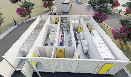 Verarbeitungslinie für Fisch - CANTEK Cold Storage - Meat Processing
