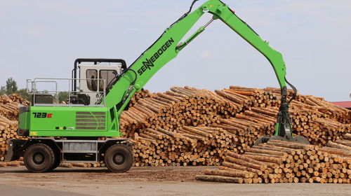 Gelenkausleger-Holzladekran - 723 E - SENNEBOGEN Maschinenfabrik GmbH - mobil