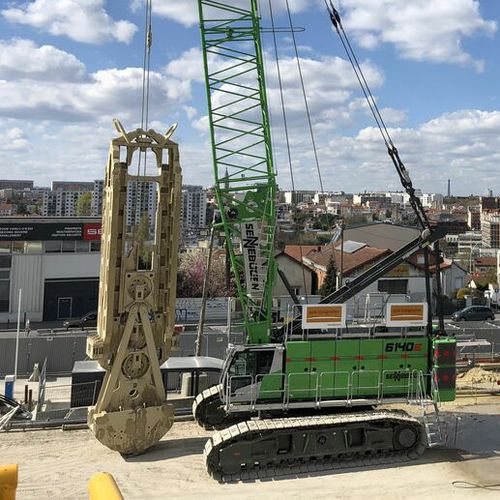 Kran auf Raupen - 6140 HD  - SENNEBOGEN Maschinenfabrik GmbH - Ausleger / Gitter / für Baustelle