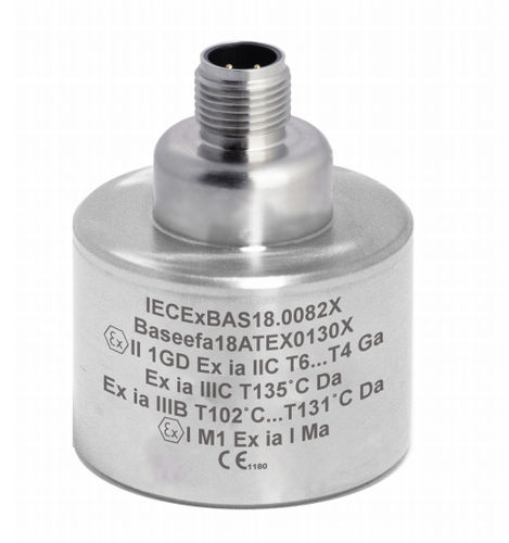 Dreiachsiger Beschleunigungsmesser - HS-173IR series - Hansford Sensors - piezoelektrisch / kompakt / eigensicher
