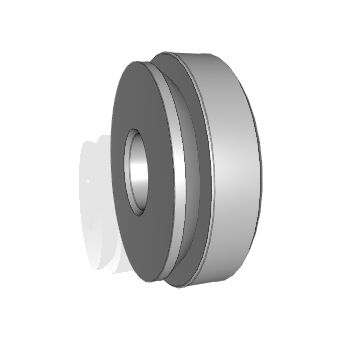 Sphärisches Gleitlager - DGE-AW series - Nadella Group - Axial / Stahl / PTFE