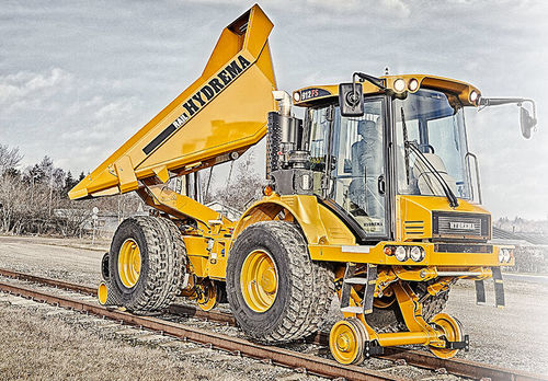 Knickgelenkter Muldenkipper - 912FS Rail - Hydrema A/S - Diesel / Offroader
