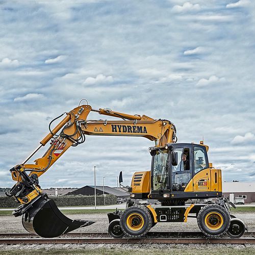 Mittelgroßer Bagger - MX16 RAIL, MX20 RAIL - Hydrema A/S - mit Gummireifen / Tier 3 / kompakt