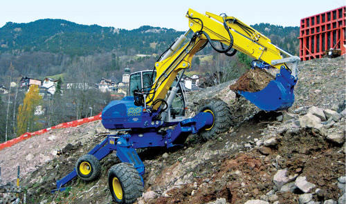 Bagger / mittlere Größe - S2 - KAISER AG Fahrzeugwerk - mit Gummireifen / Tier 3 / für Baustellen