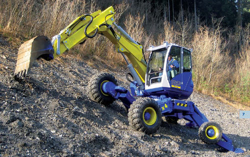 Bagger / mittlere Größe - S2 4x4 - KAISER AG Fahrzeugwerk - mit Gummireifen / Tier 3 / kompakt