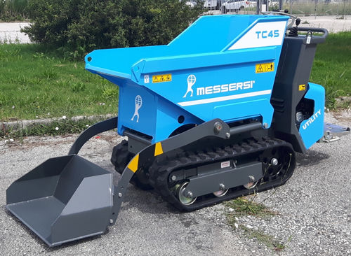 Mini dumper / auf Raupen - TC45 - Messersì S.p.A. - Benzin / Fronthochkipper / kompakt