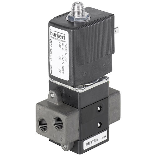 Pneumatik-Wegeventil / mit Klappe - 5420  - BÜRKERT FLUID CONTROL SYSTEMS - magnetbetrieben / vorgesteuert / pneumatisch
