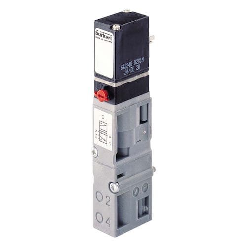 Pneumatik-Wegeventil / mit Klappe - 6527  - BÜRKERT FLUID CONTROL SYSTEMS - magnetbetrieben / vorgesteuert / handbedient