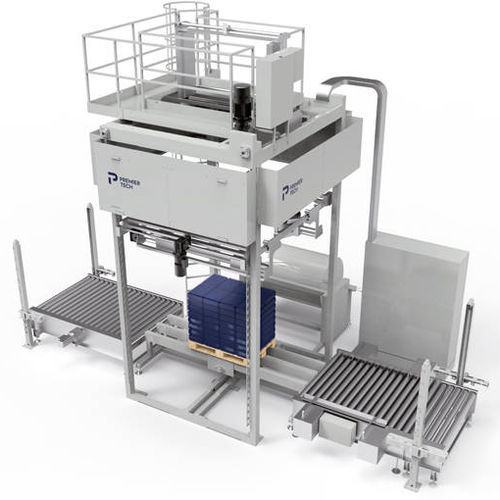 Automatische Haubenmaschine - LSH-0060-E - Premier Tech Systems and Automation - mit Stretchfolie / für Karton / für Säcke