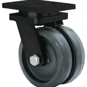 Bockrolle - HLG-HG series - Ruedas Alex - mit Grundplatte / doppelt / Stahl