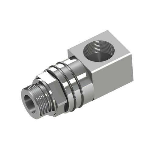 Hydraulikanschluss - SJK - HAAG + ZEISSLER Maschinenelemente GmbH - Einschraub / 90°-Winkel / Stahl